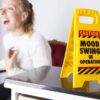 Boxer Mood Swing Novelty Warning Sign – Joke Gifts For Women Wife Or Girlfriend – Moody Teenager Gift – Office Secret Santa For Colleague, Yellow