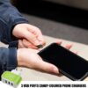 Port USB Charger | 3 Light USB Charger Socket | Smart Multiple Ports, Wall Socket Adapter | for Smartphone and Home Devices