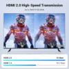 UGREEN HDMI Cable 4K@60Hz 2K 1440P@144Hz HDMI 2.0 ARC HDR UHD Dolby Atmos HDCP 2.2 Ethernet 18Gbps High Speed Lead Compatible with Soundbar TV Gaming Monitor Sky Q Laptop PC DVD PC PS5/4 Xbox(2M)