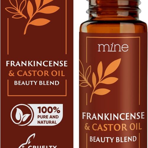 71WiSxyac0L._AC_SL1500_.jpg Mine Pure Castor Oil and Frankincense Roll On - Meaningful Gifts for Women - Eye Roller, Under Eye Puffiness, Hexane Free Castor Oil for Face, Under Eye, Skin, Wrinkles, Dark Circles Roll On