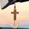 71Wl1P2LlTL._AC_SL1500_.jpg Cross for Car Mirror Hanging Christian Gifts for Men, Dad, Women, Bible Study - Scan Phone for Daily Bible Verse Car Rearview Decor Accessories for Truck Driver, Jesus Religious Gift