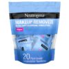 71XBVncqBGL._SL1500_.jpg Neutrogena Makeup Remover Towelettes for Face with Micellar Water Daily Alcohol-Free Gently Removes Oil Dirt and Waterproof Makeup in a Simple Fully Plant-Based Cloth, 25 ct