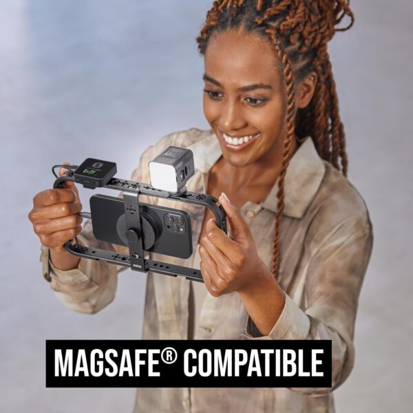 71XbY0yRYTL._AC_SL1500_.jpg RODE Phone Cage Magnetic Mobile Filmmaking Cage, For Smartphone Content Creation, Five Cold Shoe Mounts, Cable Management Slots, High-Grade Aluminium