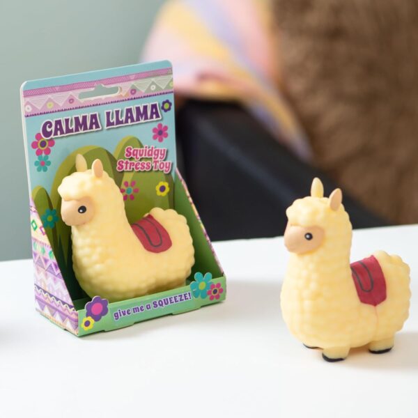 71Xlw6Xjy4L._AC_SL1500_.jpg Boxer Gifts Calma Llama Stress Toy - Squishy Fidget Toys & Stress Balls For Adults - Helps With Anxiety Relief - Office Desk Toy Fun Stocking Filler Gifts For Women - Colleagues Secret Santa Gift