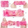 71XyGJ9MhhL._SL1500_.jpg Wteehn 6pcs Headband and Wristband for Face Washing, Makeup Spa Skincare Headband, Skin Care Face Wash Headbands Wrist Bands Tools Set, for Women and Teen Girls Gifts