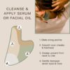 Beauty by Earth Jade Gua Sha Facial Tools - Face Sculpting & Massager Tool for Lymphatic Drainage & Jawline Sculpting, Guasha Tool for Face, Eye Depuffer Skin Care Tools