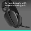 Logitech Zone Vibe 100 Lightweight Wireless Over Ear Headphones with Noise Canceling Microphone, Advanced Multipoint Bluetooth Headset, Works with Teams, Google Meet, Zoom, Mac/PC - Graphite
