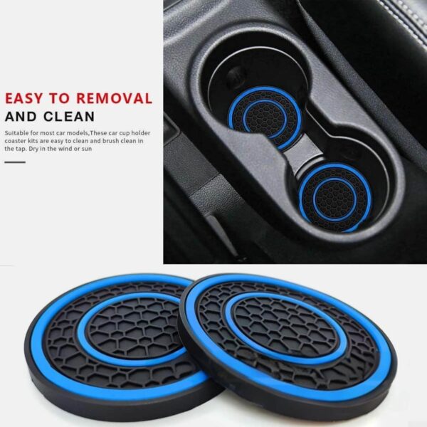 71ZGyVtFrYL._AC_SL1500_.jpg Car Cup Holder Coaster, 2.75 Inch Anti-Slip Shockproof Plastic Insulation Cup Mats Car Coasters Cup Holder Insert Universal Car Accessories Interior for Most Cars, SUV, Truck (Yellow,2)