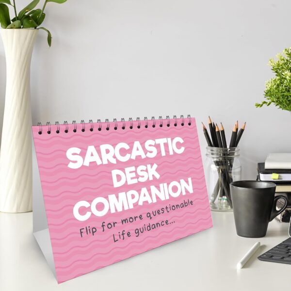 71ZcVRYOXJL._AC_SL1500_.jpg RED OCEAN Sarcastic Office Desk Companion Flipbook Gift For Friend, Secret Santa Gift, Funny Quotes for Desk, Joke Office Gift, Funny Gifts For Women, Colleague Gifts For Birthday Christmas