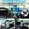 METYOUCAR Car Phone Holder for LR Defender 90 110 130 2020-2023 Rotatable Fixed Phone Holder for Car Fit for iPhone Android and Universally Smartphones Mount(SE/HSE model)