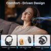 71ZwiWgX9aL._AC_SL1500_.jpg Hybrid Active Noise Cancelling Bluetooth Headphones, Over Ear Wireless Headphones with 120H Playtime, Hi-Res Audio, Deep Bass, Memory Foam Ear Cups for Home Office Travel