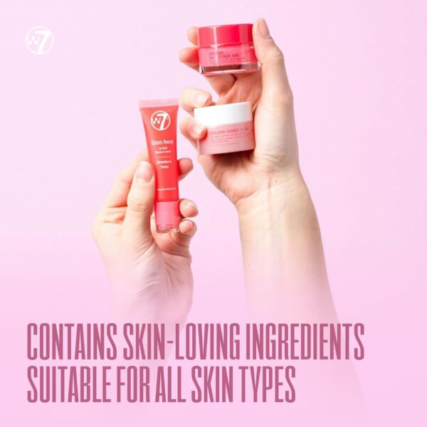 71aqfUGAFKL._SL1500_.jpg W7 Sweet Dreams Lip Care Gift Set - Overnight Mask, Balm & Scrub - Strawberry