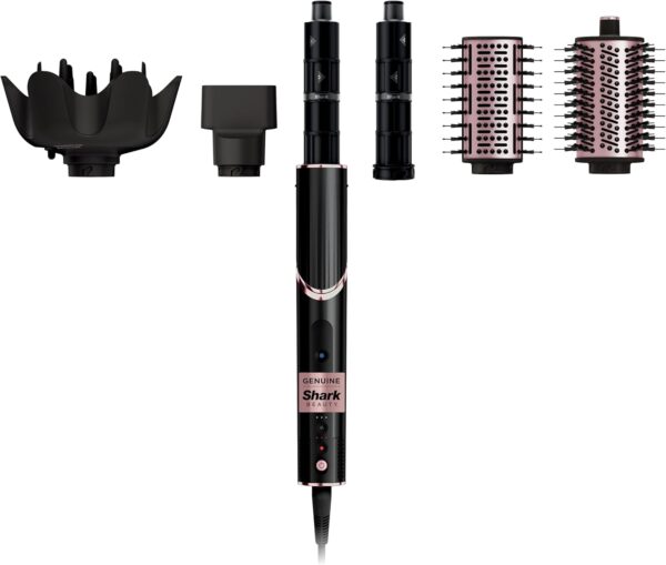 71b5gpPEKxL._AC_SL1500_.jpg Shark Hair Dryer | FlexStyle Hair Styling System | Portable & Powerful Blow Dryer Brush | Hair Curler & Volumizer | 6 Styling Tools Included | Best for All Hair Types | Black | HD440BK