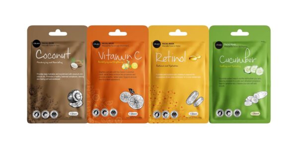71bHcZFOGL._SL1500_.jpg Celavi Essence Facial Face Mask K-Beauty Skincare Korea Skin Care Moisturizing 12 Pack B Set