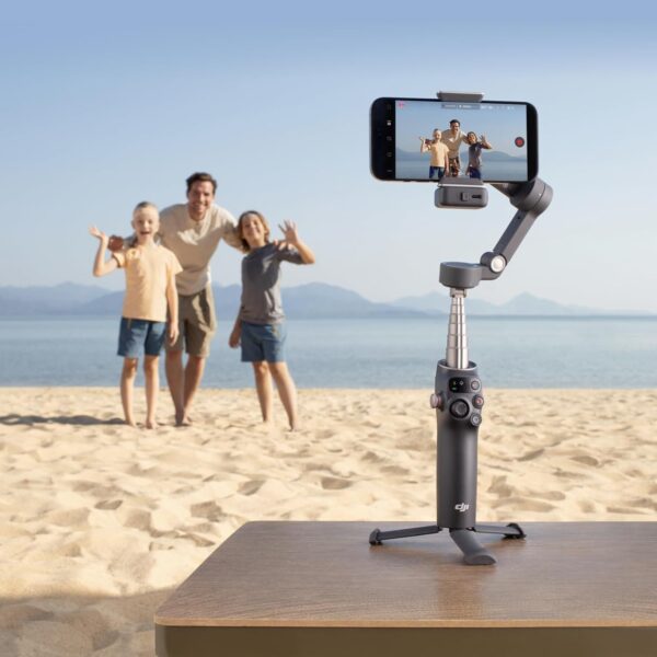 71bq5KZ8JaL._AC_SL1500_.jpg DJI Osmo Mobile 7P Gimbal Stabilizer for iPhone, Android, Native Tracking, Lighting, 3-Axis Phone Gimbal, Quick Launch, One-Tap Edit, Built-in Extension Rod & Tripod, 10hrs Use, Phone Charging