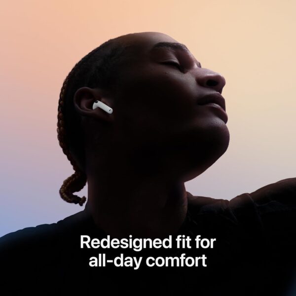 71c1ABI5GAL._AC_SL1500_.jpg Apple AirPods 4 Wireless Earbuds, Bluetooth Headphones, Personalized Spatial Audio, Sweat and Water Resistant, USB-C Charging Case, H2 Chip, Up to 30 Hours of Battery Life, Effortless Setup for iPhone
