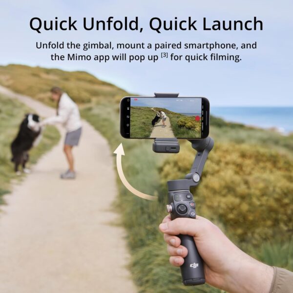 71dIOQZUrzL._AC_SL1500_.jpg DJI Osmo Mobile 7P Gimbal Stabilizer for iPhone, Android, Native Tracking, Lighting, 3-Axis Phone Gimbal, Quick Launch, One-Tap Edit, Built-in Extension Rod & Tripod, 10hrs Use, Phone Charging