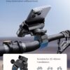 GREFAY Bike Phone Holder Motorbike Phone Holder [1S Quick Release Robust Connections] Anti Shake Universal 360° Bicycle Handlebar Holder for iPhone 17 16 15 14 13 Samsung S23/S22 4.5-7" Smartphone