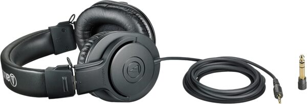 71e3xzFutS._AC_SL1500_.jpg Audio-Technica ATH-M20x Professional Studio Monitor Headphones, Black