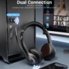 71ekhPRGarL._AC_SL1500_.jpg JIAMQISHI Wireless Headset with Mic for Work, Bluetooth V5.2 Headphones with AI Noise Cancelling Microphone, USB Dongle, Clear Calls & Mic Mute, for Laptop, PC, iPhone & Android Phones
