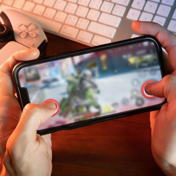 71etxjAgOJL._AC_SL1500_.jpg PATIKIL 4 Pcs Mobile Phone Game Joystick, Frosted Spiral Game Control Touch Screen Joystick with Storage Box for Mobile Tablet Smart Phone, Black