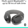 Logitech Zone Vibe 100 Lightweight Wireless Over Ear Headphones with Noise Canceling Microphone, Advanced Multipoint Bluetooth Headset, Works with Teams, Google Meet, Zoom, Mac/PC - Graphite