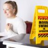 Boxer Mood Swing Novelty Warning Sign – Joke Gifts For Women Wife Or Girlfriend – Moody Teenager Gift – Office Secret Santa For Colleague, Yellow