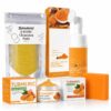 71frhcrpXXL._SL1254_.jpg 4-Piece Turmeric Skincare Set with Face Wash, Cream, Soap Bar, Bubble Net, Facial Cleanser for All Skin Types, Soothing Hydrating Formula