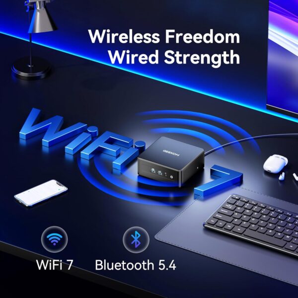 71gCllrMCZL._AC_SL1500_.jpg GEEKOM IT15, The Most Powerful AI Mini PC with Intel Ultra 9 285H(15th Gen) 99 Tops | 32GB DDR5, 1TB SSD | Arc 140T GPU | WiFi 7, 8K Quad Display, Win11 Pro, Video Editing, Coding, and Multitasking