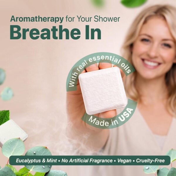 71gfqw2XbRL._SL1500_.jpg Shower Steamers Aromatherapy - USA Made with Natural Ingredients & Eucalyptus Essential Oil, Large Shower Bombs, Relaxation Spa Gifts for Women & Men, Unique Self Care Gifts