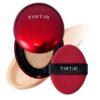 TIRTIR Mask Fit Red Cushion Foundation | Full coverage, Weightless, Skin fit, Satin Glow Finish, Korean Makeup BB Foundation, beauty, Tattoo cover up, Buildable (#21N Ivory, 0.63 Fl Oz)