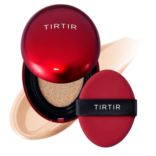 71gksJNBJ5L._SL1500_.jpg TIRTIR Mask Fit Red Cushion Foundation | Full coverage, Weightless, Skin fit, Satin Glow Finish, Korean Makeup BB Foundation, beauty, Tattoo cover up, Buildable (#21N Ivory, 0.63 Fl Oz)