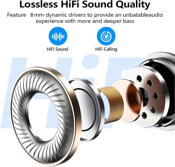 71hSlivYBiL._AC_SL1500_.jpg kurdene Wireless Earbuds Bluetooth 5.3 in Ear Buds Light Weight Headphones,Deep Bass Sound,Built in Mics Headset,Clear Calls Earphones for Sports Workout