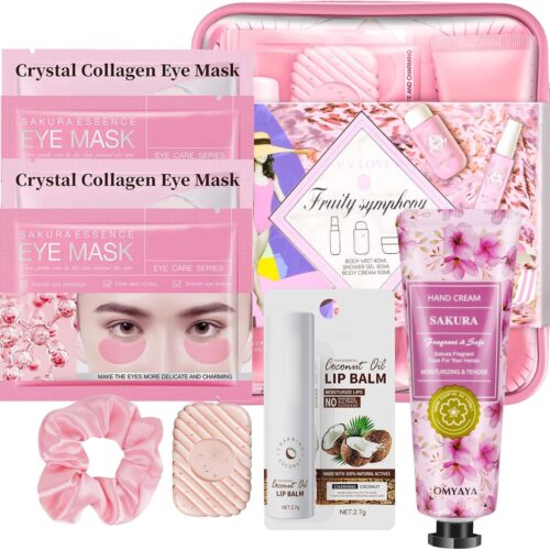 71hafv7FPL._SL1500_.jpg Gifts for Women Skin Care Set, 11 Pcs Skincare Kit For Women Gift Complete Travel -Size Spa Kit Skincare Gift Set Teens Birthday Galentines Day Party Favors Valentines Mothers Day Gift