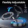 GizmoVine Vacuum Magnetic Car Phone Holder, MagSafe Car Mount for Dashboard & Windscreen, 360° Rotatable Foldable Mount for iPhone 17/16/15/14/13/12 Series, Samsung & Android