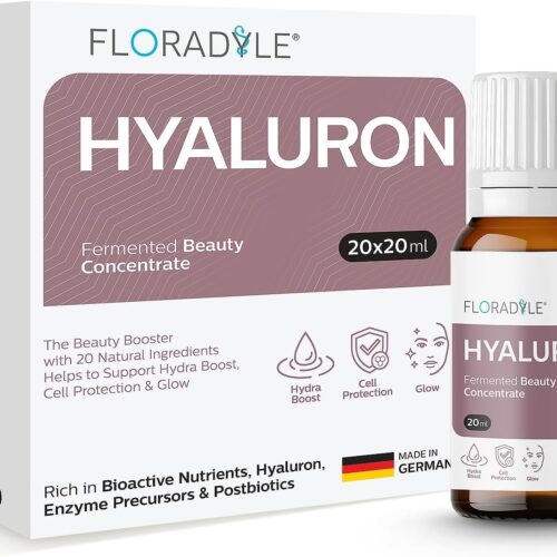 Hyaluron Fermented Beauty Concentrate | 20 Bioactive Nutrients for Deep Hydration, Glow & Cellular Renewal | Immunity Boosting Shot | Vegan & Sugar-Free | 20ml (Pack of 20)