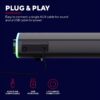 71iGhnBxSeL._AC_SL1500_.jpg Trust Gaming GXT 620 Axon RGB Illuminated Soundbar 12W, USB Powered, 3.5mm AUX, PC Speaker for Computer, Laptop, Smartphone, Tablet, TV - Black
