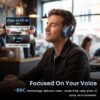 71iN5x5XktL._AC_SL1500_.jpg Hybrid Active Noise Cancelling Bluetooth Headphones, Over Ear Wireless Headphones with 120H Playtime, Hi-Res Audio, Deep Bass, Memory Foam Ear Cups for Home Office Travel