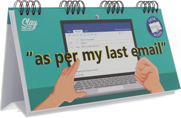 71iru8S2MAL._AC_SL1500_.jpg Boxer Gifts As Per My Last Email Flipbook – Office Secret Santa Gifts For Colleagues – Boss Gift - Novelty Desk Signs - Fun Desk Accessories