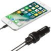 Amazon Basics Dual-Port USB Car Charger Adapter for Apple and Android Devices, 4.8 Amp, 24W, Black