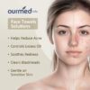 Ourmed Life Face Towels, Disposable Biodegradable Facial Towels for Sensitive Skin, Lint- free Face Wipes for Washing Face, Skincare and Makeup Remover, Dry Wipes, 10"×12" Extra Large, 50 Count