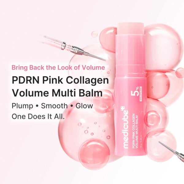 71k3yJgTJXL._SL1500_.jpg medicube PDRN Pink Collagen Volume Multi Balm Stick | Volufiline, PDRN, NAD, Collagen | Face & Body Balm for Under-Eyes, Neck, Forehead, Smile Lines, Lips | Plumping, Radiance, Line Care | K-Beauty