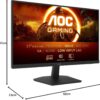 AOC Gaming 27G15N, 27" Full HD Monitor, 180 Hz, Fast VA, 1 ms, Adaptive Sync, HDR10, Low Input Lag (1920 x 1080, HDMI 2.0, DisplayPort 1.4)