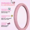 71kfcafPF1L._AC_SL1500_.jpg Carbella Hello Kitty Steering Wheel Cover, Universal Size 14.5-15.5, Pink, Faux Leather, Cute Pink Steering Wheel Cover for Women, Hello Kitty Car Accessories
