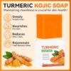 71kg5vcKBRL._SL1500_.jpg 4-Piece Turmeric Skincare Set with Face Wash, Cream, Soap Bar, Bubble Net, Facial Cleanser for All Skin Types, Soothing Hydrating Formula