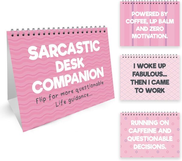 71lFAmQOSuL._AC_SL1500_.jpg RED OCEAN Sarcastic Office Desk Companion Flipbook Gift For Friend, Secret Santa Gift, Funny Quotes for Desk, Joke Office Gift, Funny Gifts For Women, Colleague Gifts For Birthday Christmas