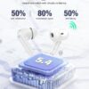 71lG9Wnh3IL._AC_SL1500_.jpg Wireless Earbuds, Bluetooth 5.4 Headphones Bass Stereo, Ear Buds with Noise Cancelling Mic, LED Display in Ear Earphones Clear Calls, IP7 Waterproof Bluetooth Earbuds for Phones/Sports/Laptop, White