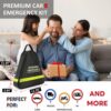 71lUeuMm8RL._AC_SL1500_.jpg Emergency Breakdown Kit, 76 in 1 Multifunctional Roadside Assistance Car Breakdown Kit with Jumper Cables, Tow Rope, Triangle, Flashlight, Safety Hammer, etc
