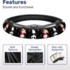 71ldxwIwHlL._AC_SL1500_.jpg GENANY Horror Nightmare Skellington Couple Steering Wheel Cover, Non-Slip Neoprene Car Steering Wheel Cover, Breathable Steering Wheel Covers, Sweat-Absorbing Car Accessories, Gifts for Women, Men