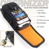 WYNEX Tactical Phone Pouch Molle,Smartphone Holster Bag EDC Utility Cellphone Lock Card Holder Organizer Fit for Waist Belt Case Include Tactical Gear Clip and U.S.A Patch
